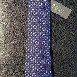 Daniel Cremieux Blue and White Polka Dot Tie